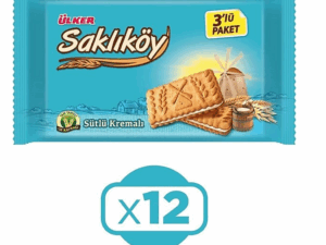 Ulker Saklikoy Milk Cream Biscuits 9.31 oz (264g) x 12 pcs